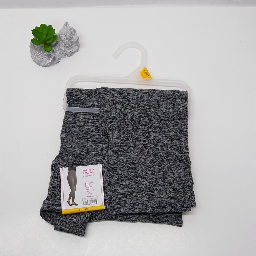 No Boundaries L (11-13) Suede Ankle Length High-Rise Leggings For Women - Grey